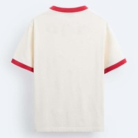 T-shirt Minimaliste Streetwear Homme Couleur Unie 100% Coton Tricoté Imprimé Respirant Anti-UV Vente en Gros OEM Marque Personnalisée