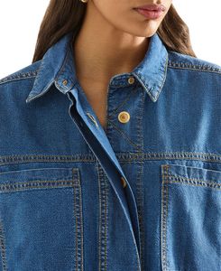 Camisa vaquera de calidad superior para cada ocasión Estilo sin esfuerzo Camisas clásicas icónicas de moda audaces y hermosas para mujeres - Product Image 3