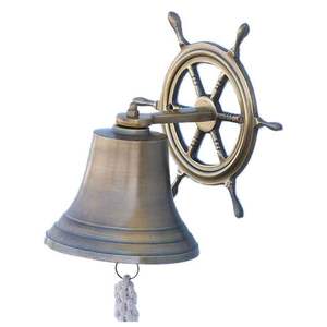 Dernière cloche de bateau en laiton massif cloche de bateau en laiton pour église nouveau Vintage fini soutiens-gorge cloche de bateau pour boutons de porte au prix de gros - Product Image 6