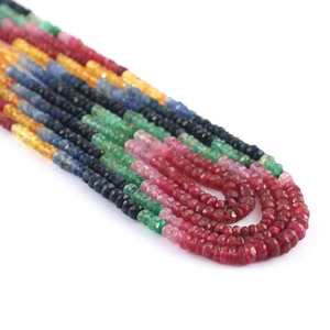 Collier de perles rondes en pierres précieuses naturelles de qualité AA, pierres taillées à facettes de qualité supérieure, bijoux de qualité tierce - Product Image 3