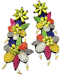 Handmade Christmas Beaded Earrings with Festive Colors Holiday Dangle Jewelry for Women Winter Gift <b>Ethnic</b> Stylish <b>Accessory</b> - Product Image 4