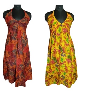 เดรสมินิยาวลำลองสำหรับผู้หญิงพร้อมแขน3/4สีน้ำเงินเข้มผ้าสแปนเด็กซ์กันเรยอนระบายอากาศได้ดีสไตล์โลโก้ติดทนนาน - Product Image 1