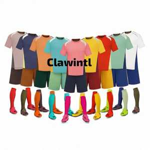 Conjunto de camiseta de fútbol Deportivo para hombre hecho a medida, kits de uniformes de fútbol de poliéster transpirable, conjunto completo de uniformes de ropa de fútbol - Product Image 2