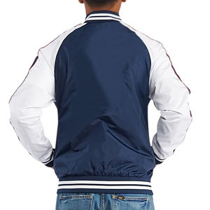 Veste bomber imperméable pour homme, fermeture éclair, mode décontractée, vêtements de sport pour le printemps et l'automne, taille plus, col montant, logo sur le devant, vêtements d'extérieur - Product Image 4