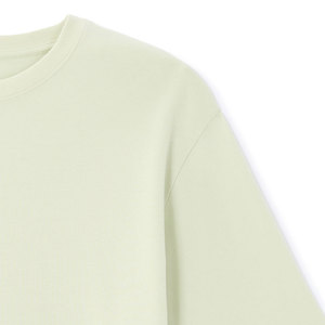 Camiseta de algodón de cuello redondo para hombre, corte holgado, premium, gruesa y lisa - Product Image 4