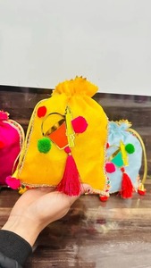 Indian Potli Drawstring Bag Holi Gift <b>Hamper</b> for Chinese New Year Return Gift Guest Indian Wedding Favor Eid Gifting Idea - Product Image 4