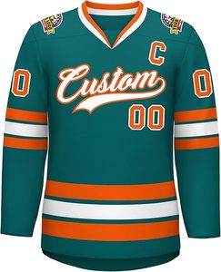 Maillot de hockey sur glace à étiquette privée OEM / ODM Uniformes d'équipe Maillot de hockey sur glace à séchage rapide Uniforme d'équipe professionnel - Product Image 1