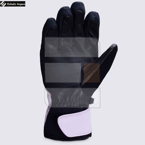 Unisex Winter Warm Waterproof Cowhide Leather <b>Ski</b> <b>Gloves</b> New Fashionable Design for Men and <b>Women</b> for Snowboarding - Product Image 2