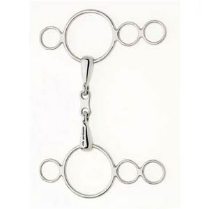 Bocado de Caballo Lorina Continental de 4 Anillos, Tipo Snaffle, de Acero Inoxidable, de Primera Calidad, para un Control y Equilibrio Mejorados - Product Image 4