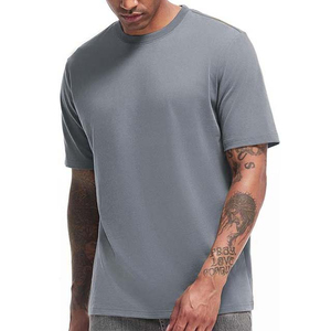 T-shirt vintage délavé à l'acide pour homme, coupe ample, 100% coton, uni, manches courtes, col rond, anti-boulochage, fabricant personnalisé, stock en vrac - Product Image 1
