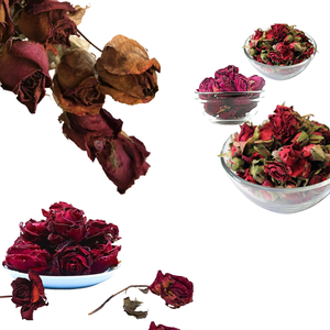 ดอกกุหลาบสีแดงแห้ง | สีสวยงามสำหรับใช้ตกแต่ง - Product Image 3