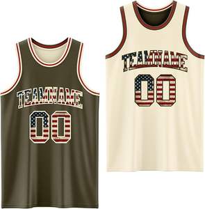 Camiseta reversible de baloncesto personalizada al por mayor diseño personalizado transpirable servicio OEM último estilo adultos tallas todas las tallas - Product Image 2