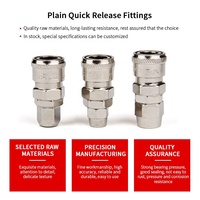 Adaptateur de compresseur d'air en acier inoxydable NPT, résistant à la corrosion, connecteur de tuyau mâle à déconnexion rapide