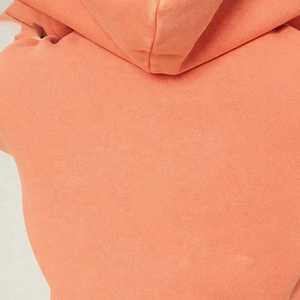 เสื้อฮู้ดครอปของผู้หญิงผ้าฟลีซการออกแบบสีเสื้อแฟชั่นที่กำหนดเองมีความยาวสั้น2025 - Product Image 5