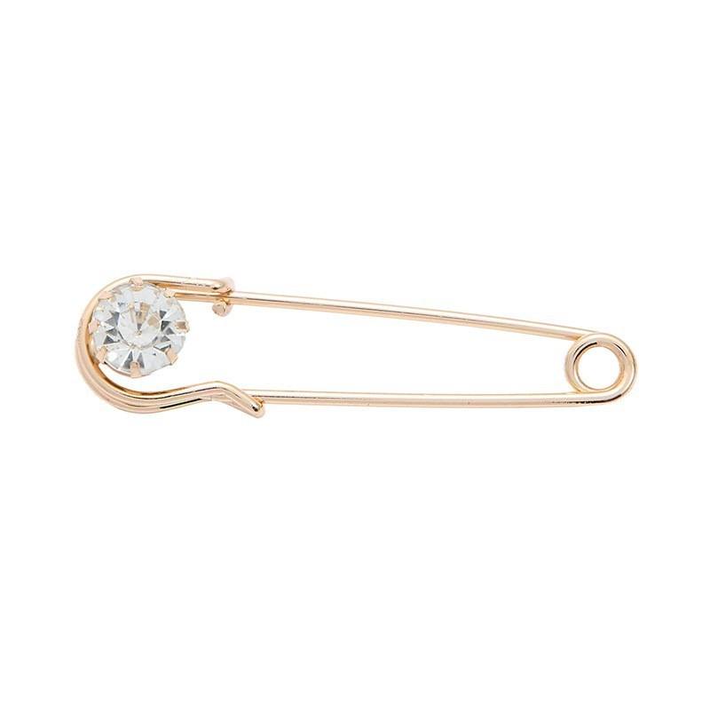 Gold Crystal Brooch1.5*6cm