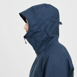 แจ็กเก็ตกันน้ำพร้อมฮู้ดสำหรับผู้ชายเสื้อแจ็กเก็ตกันฝนกลางแจ้งกันลมระบายอากาศผ้าสั่งทำฉลากส่วนตัว - Product Image 3