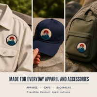 Écussons brodés en chenille légers et personnalisés, motifs irréguliers Guitare, Éclair, Synthwave, Dégradé, thermocollants pour casquette rock