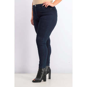 Jeans Skinny a Vita Alta da Donna Tinseltown, Denim Traspirante, Design Semplice con Decorazione a Bottoni, Taglio Dritto, Taglia 13 - Product Image 2