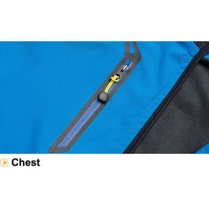 เสื้อแจ็คเก็ตกันลมสำหรับผู้ชาย, เสื้อโค้ทกันหนาวแบบลำลองมีปกตั้งและโลโก้ด้านหน้าผ้าแคนวาสกันน้ำระบายอากาศได้ - Product Image 6