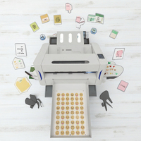 Cortadora de Etiquetas Automática de Doble Cabezal con Alimentación Automática para Tamaños A3 y A4, para Cajas de Embalaje, Cartón y Hojas