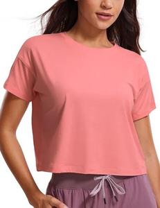 Logo personnalisé marque à la mode femmes Crop Tops haute qualité vêtements de golf femmes été Baggy t-shirts pour les filles - Product Image 6