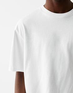 High Quality Cotton Blank <b>Cropped</b> T-shirt Unisex Boxy Fit Oversized Tshirt Print logo Custom T-shirt for <b>men</b> - Product Image 5