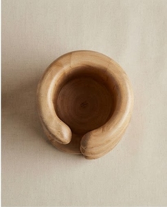 Porte-bouteille de vin en bois de manguier fait main, design rustique, réutilisable, vaisselle de table - Product Image 6