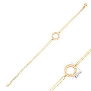 Trendy Hollow Round Design Handmade 925 Sterling <b>Silver</b> <b>Charm</b> <b>Bracelet</b> Wholesale Turkish Jewelry - Product Image 6