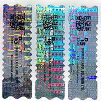 Autocollant holographique argenté Digiteltech Label P16 avec code QR, papier adhésif pour étiquettes d'emballage et protection de marque