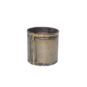 ถังเหล็กทรงกลมสีน้ำตาลเข้มสำหรับตกแต่งบ้านและห้องนั่งเล่น - Product Image 3