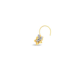 18k <b>Gold</b> Pearl Nosepin Body Jewelry for Wedding Engagement Gift - Product Image 3