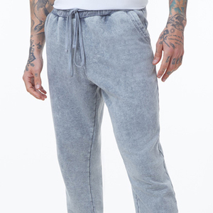 Pantalones Deportivos de Felpa 100% Algodón con Logotipo Personalizado, Pantalones Deportivos de Lona de Alta Calidad para Hombre, Estilo Casual Apilado - Product Image 6