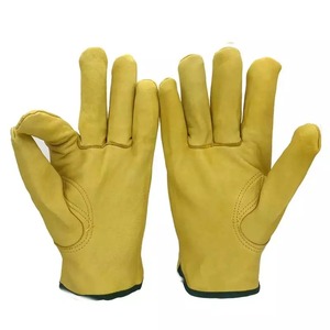 Gants de conducteur gants de sécurité en croûte de cuir de vache, gants de conducteur en cuir de chèvre en maximisant l'usure - Product Image 3