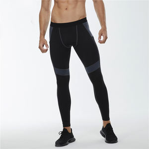 กางเกงรัดกล้ามเนื้อแห้งเร็วของผู้ชายกางเกงรัดรูปสำหรับใส่วิ่ง3/4โลโก้แบบกำหนดเอง - Product Image 1
