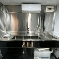 Remorque alimentaire entièrement équipée, cuisine mobile remorquable, remorque de concession, camion alimentaire commercial pour BBQ, pizza, café, crème glacée