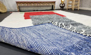 Geometric Wool Area Rug Modern Moroccan <b>Floor</b> Carpet for Living Room Carpet For Home Decor At Factory Price - Product Image 6