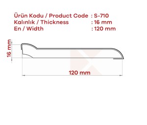 Profil de plinthe en bois MDF moderne garniture de plinthe décorative pour meubles muraux intérieurs finition accessoires de meubles - Product Image 2