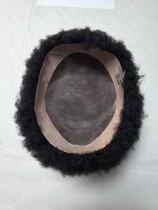 Taz Afro <b>Hair</b> Toupee Mono Base Wig Prothesis for Men-Black African Bangladeshi - Product Image 5