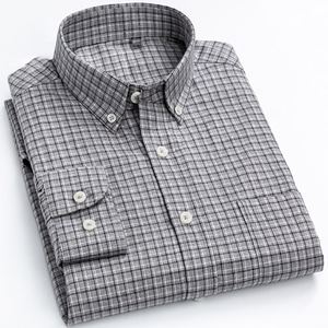 Camisas de Hombre al por Mayor Personalizadas, Camisa de Franela a Cuadros de Manga Larga, Diseño de Moda Masculina, Tela Informal, Camisas Cálidas para Hombre, Perfectas para la Primavera - Product Image 2