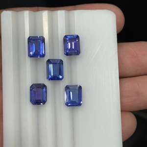 หินอ็อกเทนซอไนต์ธรรมชาติทรงแปดเหลี่ยมพร้อมคอลสีฟ้าแทนซาเนียทรงแปดเหลี่ยม - Product Image 4