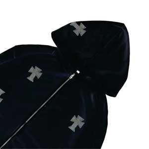 ชุดวอร์มลำลองมีฮู้ดสำหรับผู้ชายผ้าคอตตอนผ้า100% ระบายอากาศได้ดีเป็นมิตรกับสิ่งแวดล้อมกันรอยยับ - Product Image 5