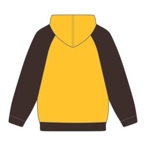 Iota Phi Theta Or Corps Marron Manches Raglan Pull À Capuche Coton Mélange Grec Fraternité Vêtements Personnalisé Divine Neuf HBCU - Product Image 3