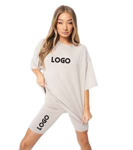 เสื้อยืดเอวลอยเปิดไหล่แบบหนาสำหรับผู้หญิงโอเวอร์ไซส์ออกแบบได้เอง - Product Image 4