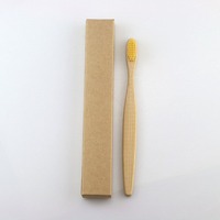 Brosse à dents en bambou biodégradable écologique accessoires de salle de bain brosse à dents portable brosses à dents de soins dentaires