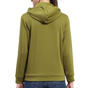 Sudadera con Capucha Informal Personalizada para Mujer, con Cierre, Ajustada, Cómoda, Color Azul Bebé, Transpirable, con Cordón, 100% Algodón, Felpa, Invierno, Otoño - Product Image 6
