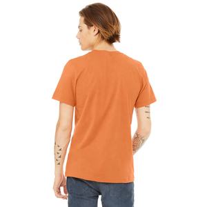 Bella Toile Unisexe Jersey Manches Courtes Ras Du Cou T-Shirt-Orange Brûlé T-shirt Personnalisé Respirant T-shirt - Product Image 3