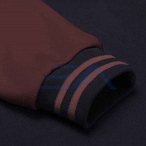 Premium Quality Customized Logo Stand Front Breathable Eco-Friendly Cotton <b>Wool</b> Blend Letterman Winter Jacket Men's Long Sleeves - Product Image 4