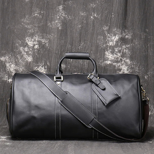 Handmade Custom Logo <b>Leather</b> Duffle <b>Bags</b> Men's Carry on <b>Overnight</b> Weekend Sports Gym Travel <b>Bag</b> Wholesale <b>Leather</b> Duffel <b>Bag</b> - Product Image 1