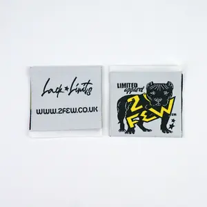 Personnalisé haute qualité tissé usine étiquettes de tissu personnalisé haute densité vêtement cou étiquette tissée étiquette pour vêtements - Product Image 5