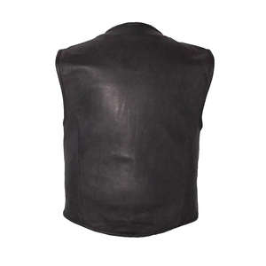 Chaleco de Motociclista de Cuero Resistente para Hombre, Ropa de Abrigo de Invierno con Botones de Cuerno para Viajes de Larga Distancia, Hecho a Medida, Fabricante de Pakistán - Product Image 2